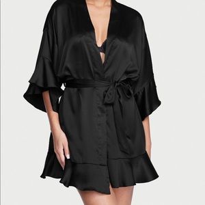 Victoria’s Secret Flounce Satin Robe
